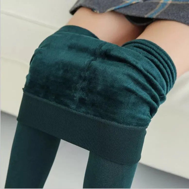 Hot! Women’s Extra Fleece Leggings High Waist Soft Stretchy Warm Leggings Regular (One Size) 220G Fleece - PremiumBrandGoods