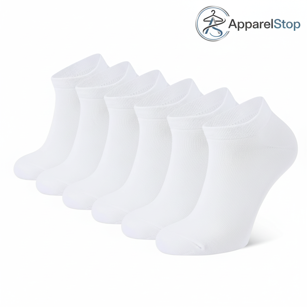 Premium Cotton Ankle Socks in Solid Colors - Available in Sizes 9-11 and 10-13 - Multi-Pack