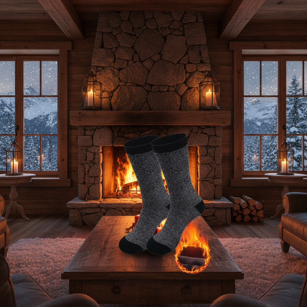 Fireplace Lodge Lifestyle Scene