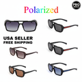 Polarized Unisex Sport Wayfarer Sunglasses Assorted 2-Pack - 6 athletic styles on white background