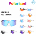 Polarized Unisex Sport Shield Sunglasses Assorted 2-Pack - 9 performance styles on white background
