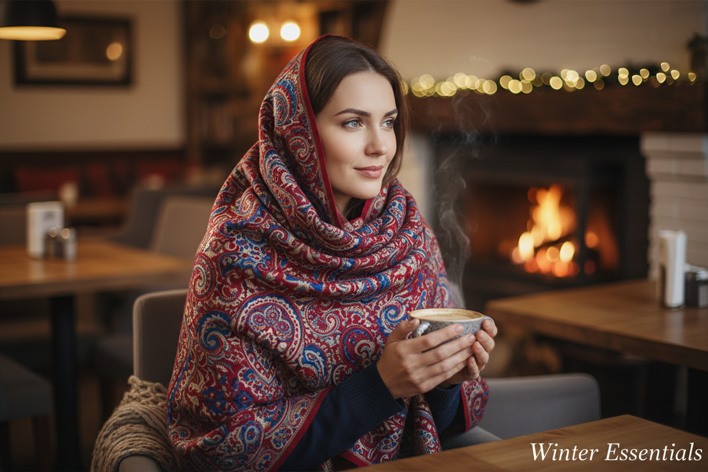 Large Paisley Pashmina Shawl Premium Soft Wrap Scarf 28"x78" Winter Essentials