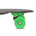 KaZAM Shark Wheel Skateboard, Black/Green