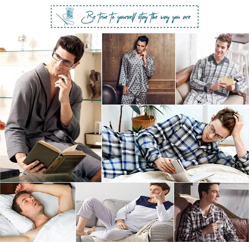Men's Comfort Stretchy Plaid Pajama Pants - PremiumBrandGoods