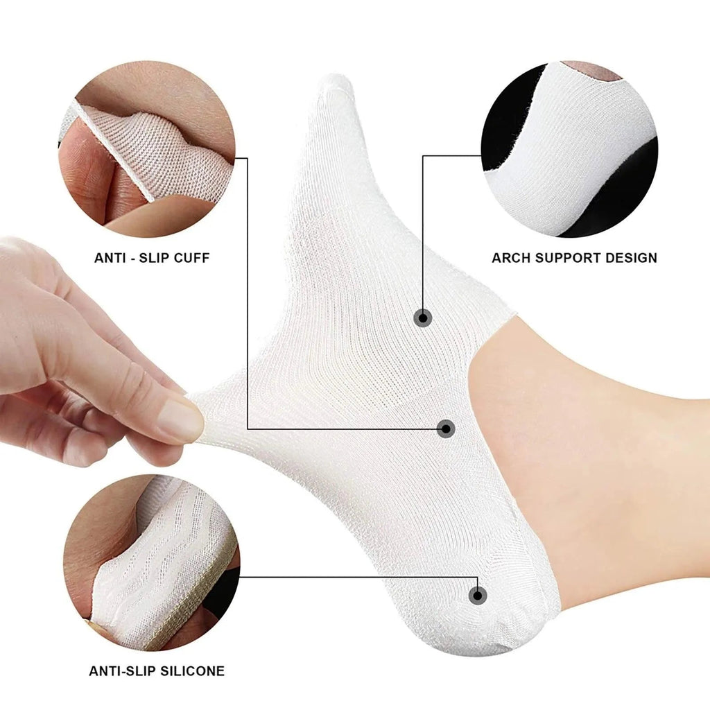 PremiumBrandGoods Comfort Rich Men's No Show Socks 10-13 Size