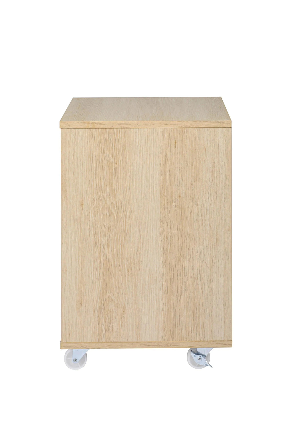 Moline wheel cabinet，1-Door Stand，Industrial Bedside Table - PremiumBrandGoods