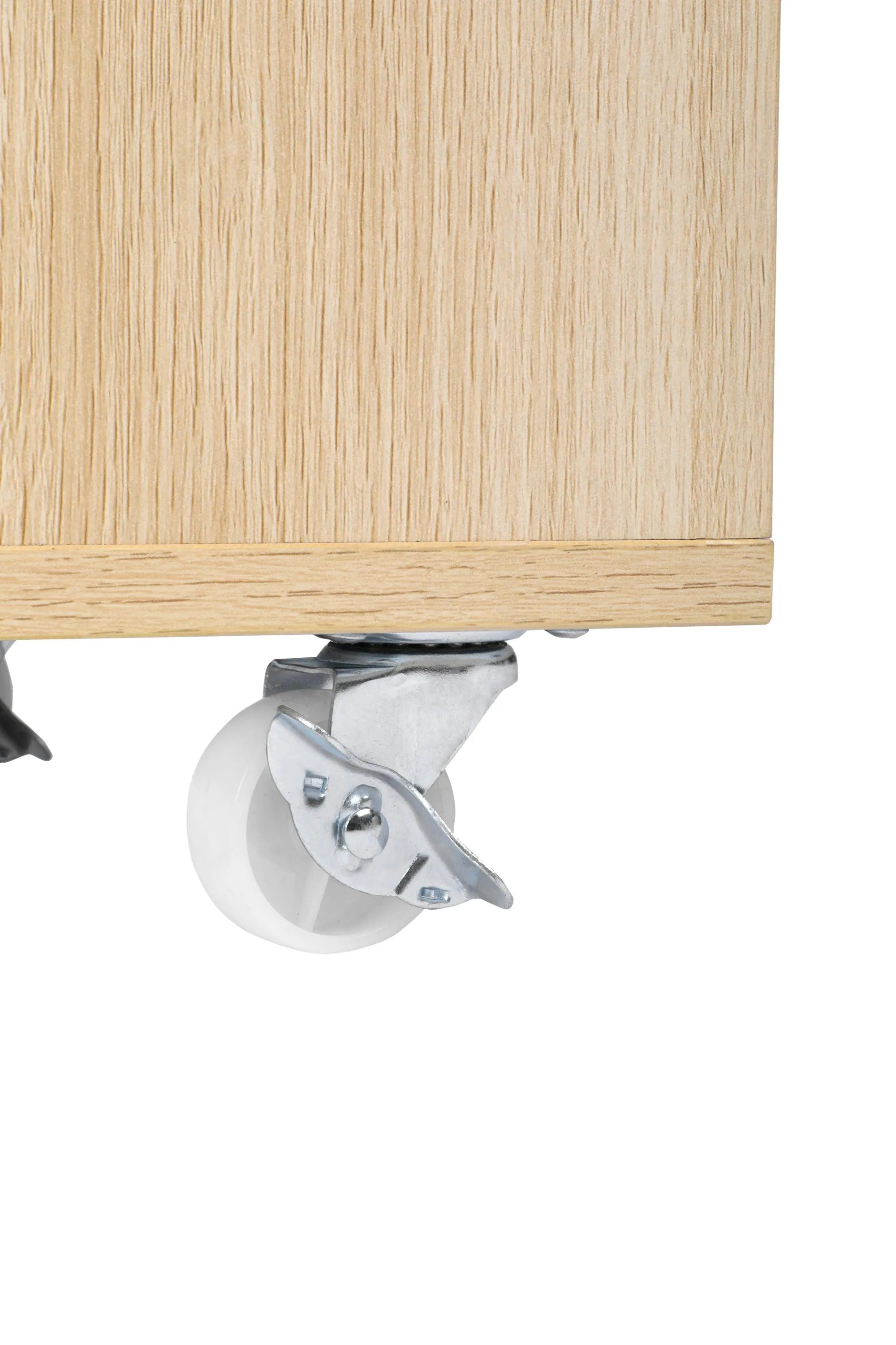 Moline wheel cabinet，1-Door Stand，Industrial Bedside Table - PremiumBrandGoods
