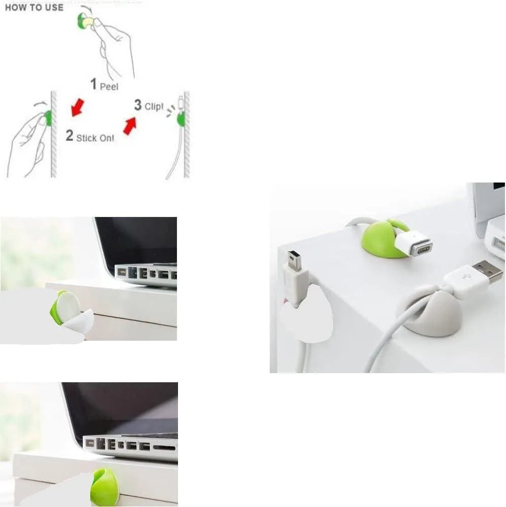Multi-Purpose Stick on  Clips Good for Organizing - PremiumBrandGoods
