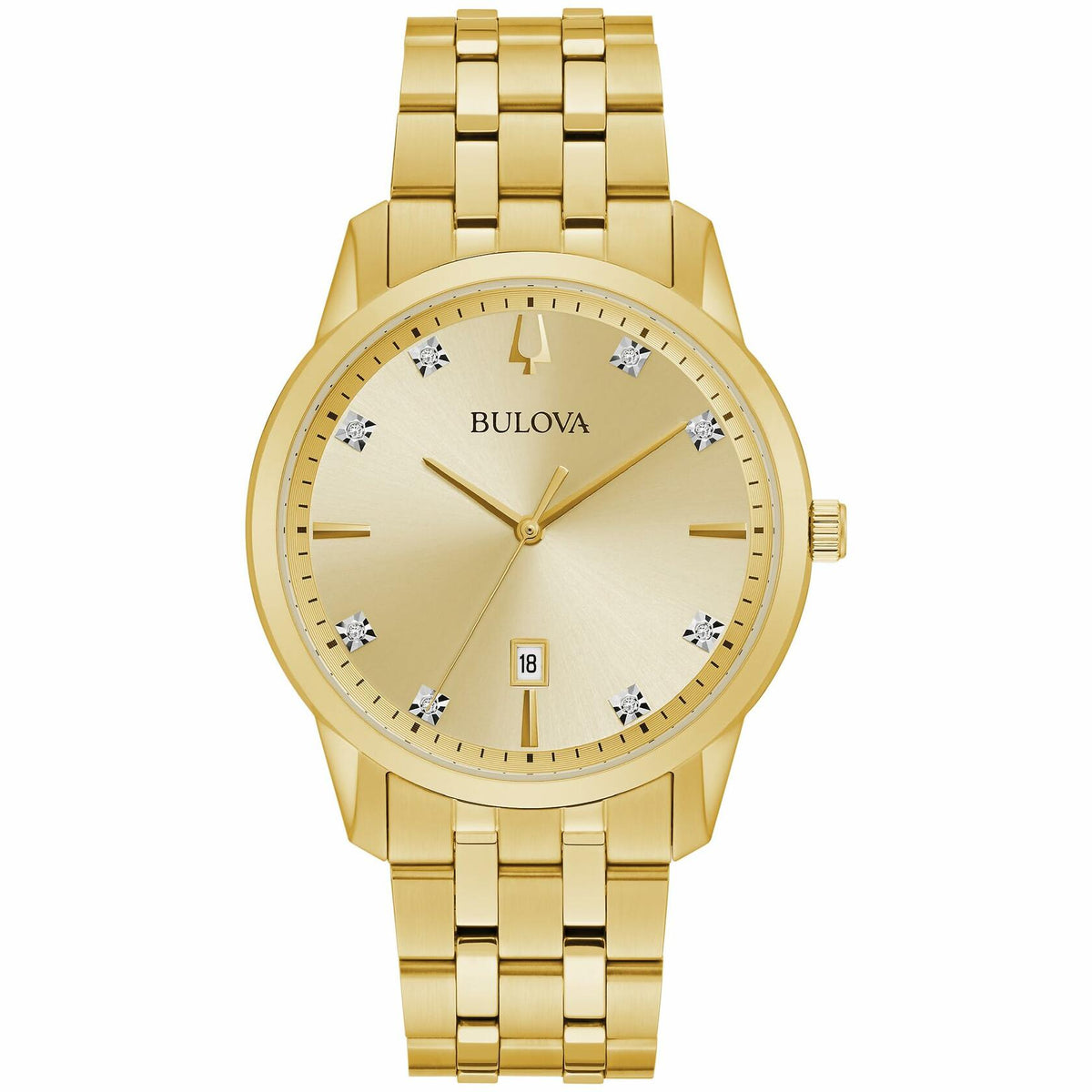Bulova 97D123 Women’s Crystal-Accented Stainless Steel Watch – Elegant
