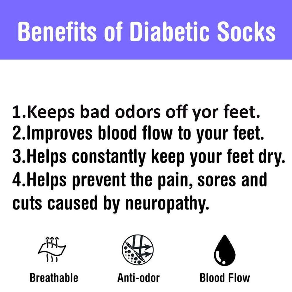 Lot 3 6 12 Pairs Men's Circulatory Diabetic Crew Socks Size 9-11 10-13 13-15 - PremiumBrandGoods