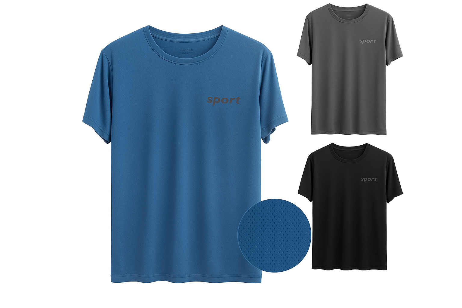 Product shots on white background