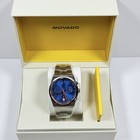 Movado Bold Quest 3601199 Chronograph Blue Dial Silver Tone Men's Watch - product image