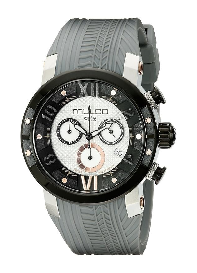 Mulco Swiss Chronograph Stainless Steel Watch MW53219021 New In Box