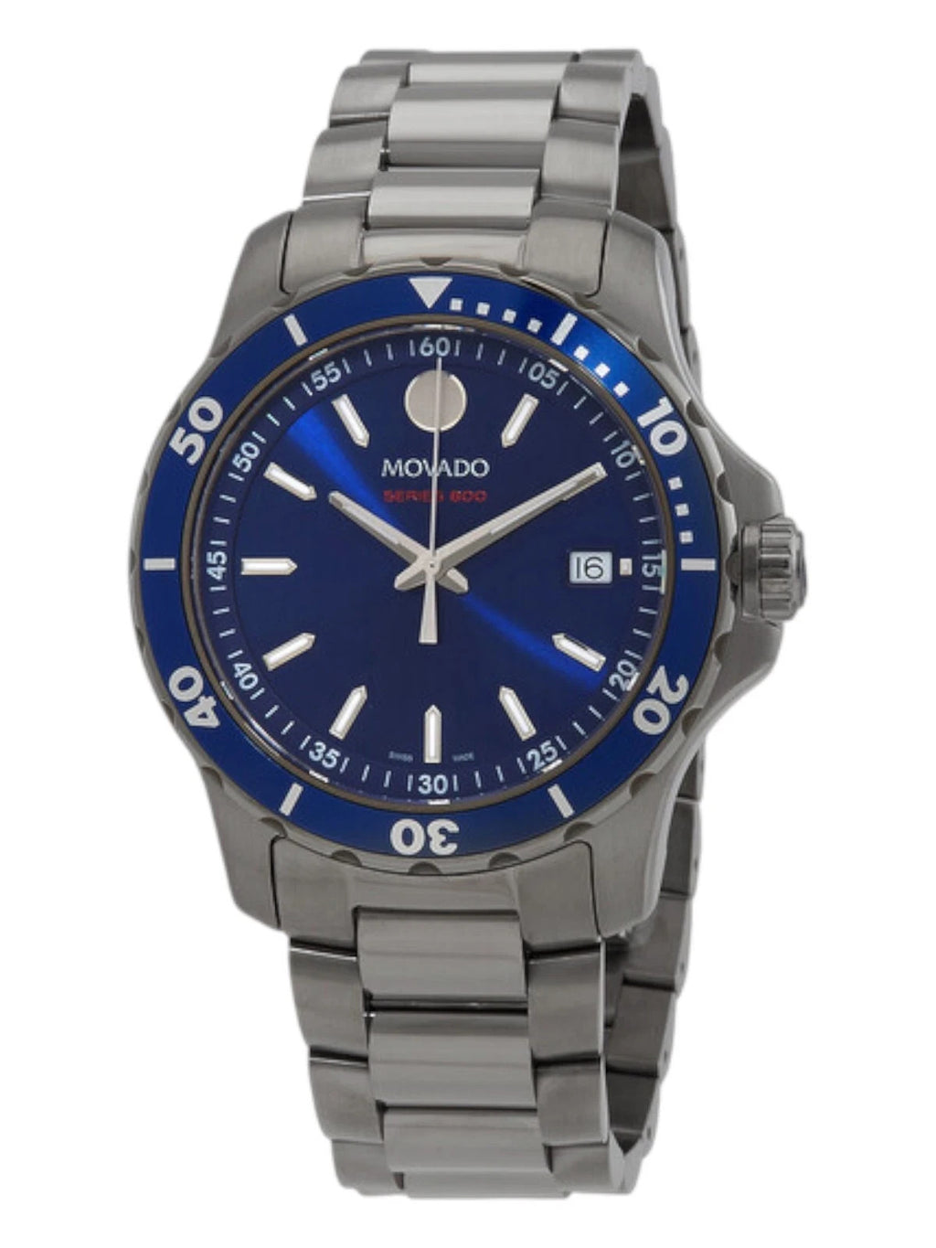 Movado 2600159 Men's Series 800 Blue Dial Quartz Watch 40mm MSRP $1395