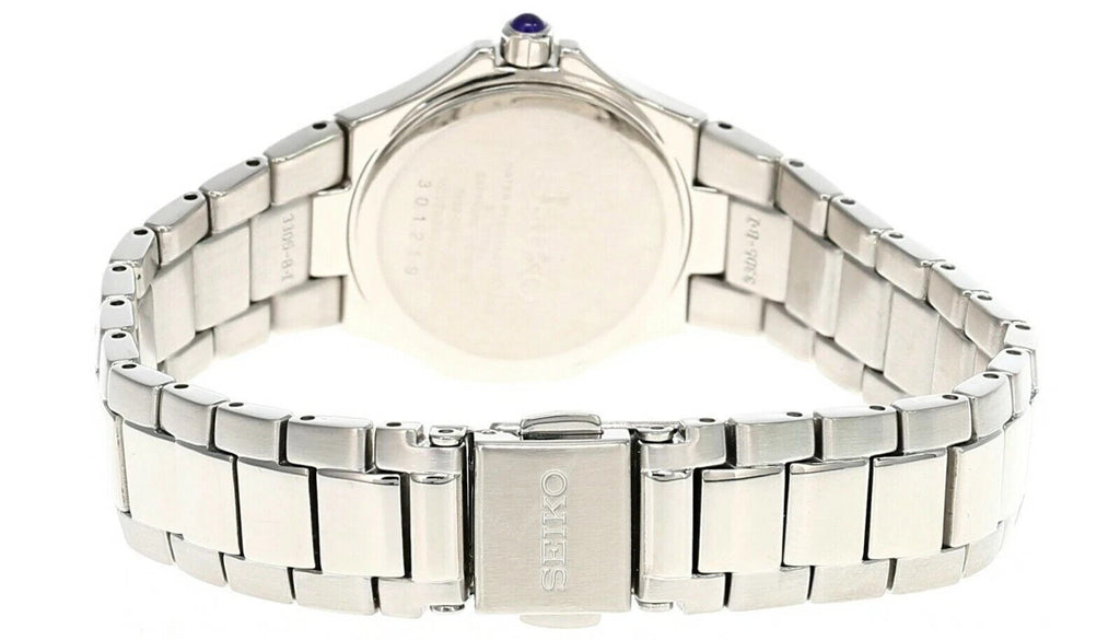 New Seiko Coutura 28MM Black MOP Dial S-Steel Bracelet Women's Watch SXD575