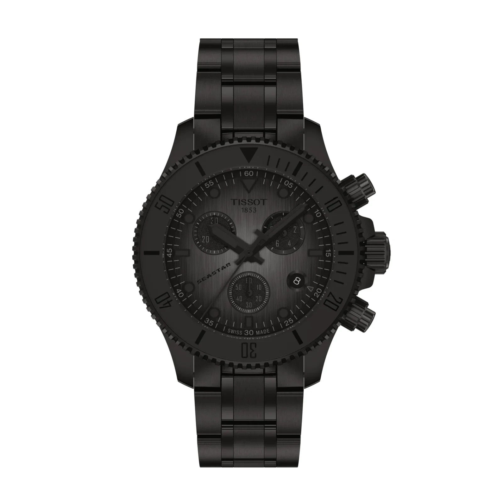 Tissot Seastar 1000 Chronograph 38 MM Quartz Black Dial Watch T120.217.33.061.00