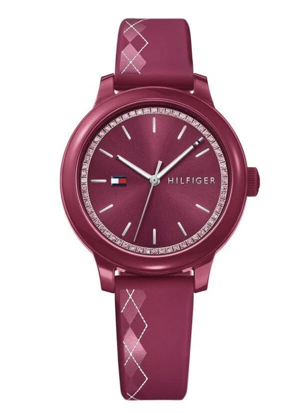 TOMMY HILFIGER WOMEN'S BURGUNDY ASHLEY SPORT WATCH 1781813 NEW