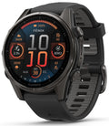 Garmin fenix 8 43mm Amoled Sapphire Carbon Gray Titanium Smartwatch New Open Box