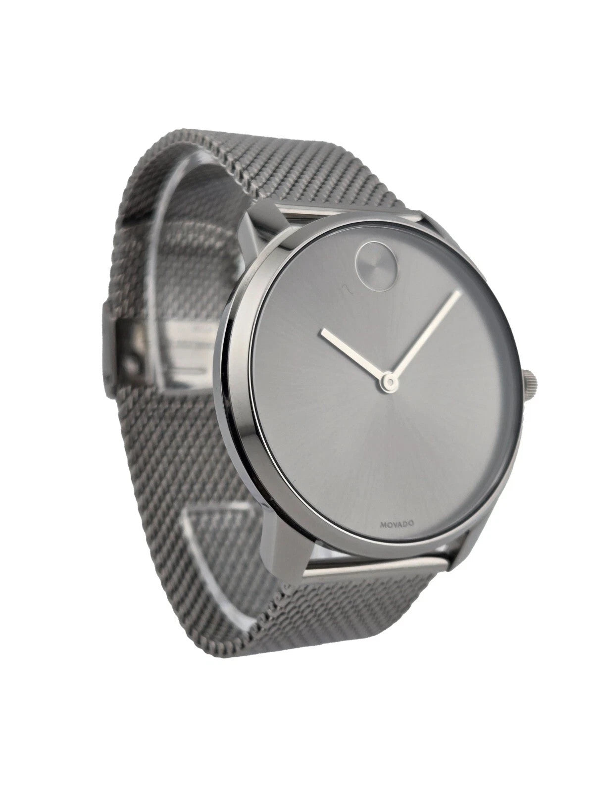 Movado Bold 3600599 Gunmetal Gray Dial Stainless Steel Men's Watch New In Box