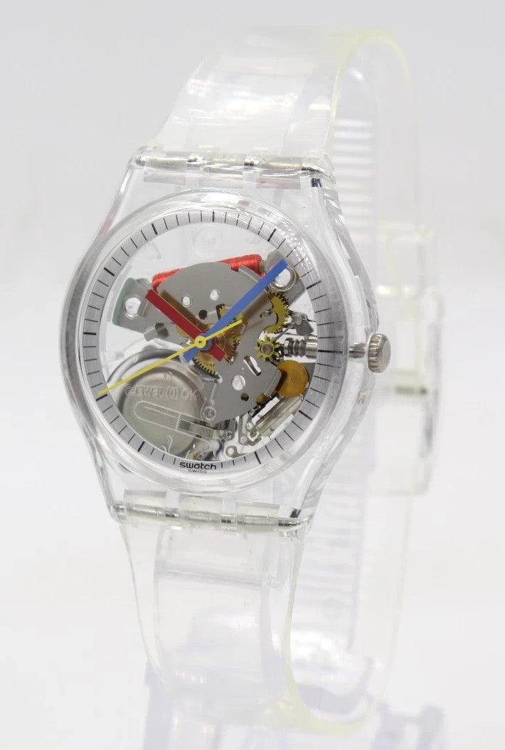 New Swiss Swatch Originals CLEARLY GENT Watch 34mm SO28K100-S06