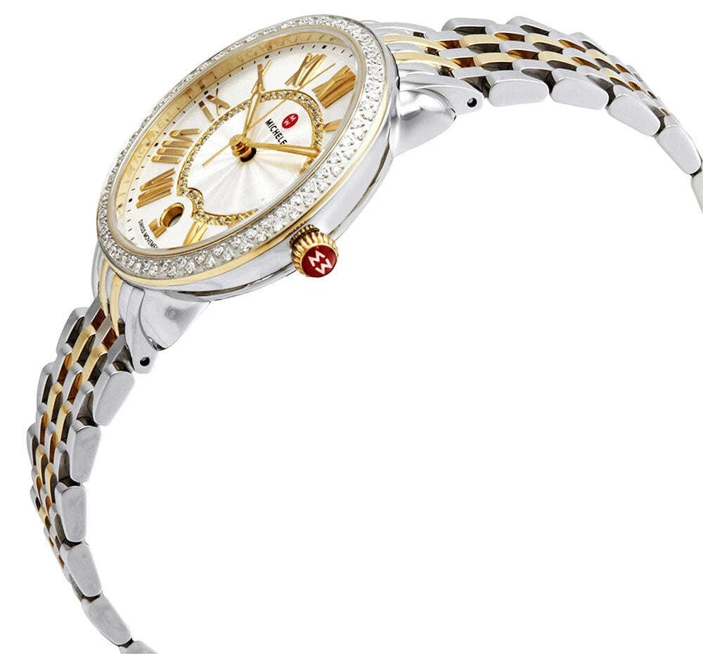 Michele Serein Mid Two-Tone Diamonds Womens Watch Special Edition MWW21B000138