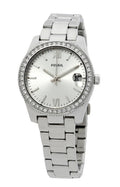 Fossil Scarlette ES4317 Women's Stainless Steel Silver Dial Quartz Watch New