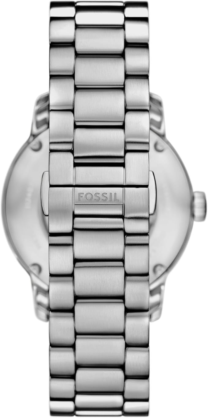 Fossil Men's Heritage Automatic Silver Stainless Steel Bracelet Watch ME3262