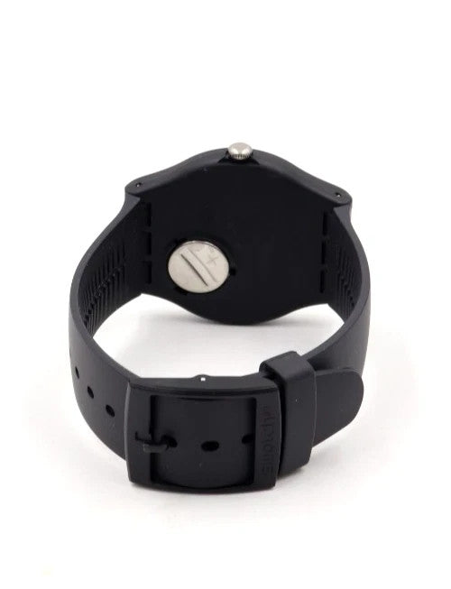 New Swiss Swatch Originals CLASSIC TWICE AGAIN Black Day-Date Watch SO29B703 $90