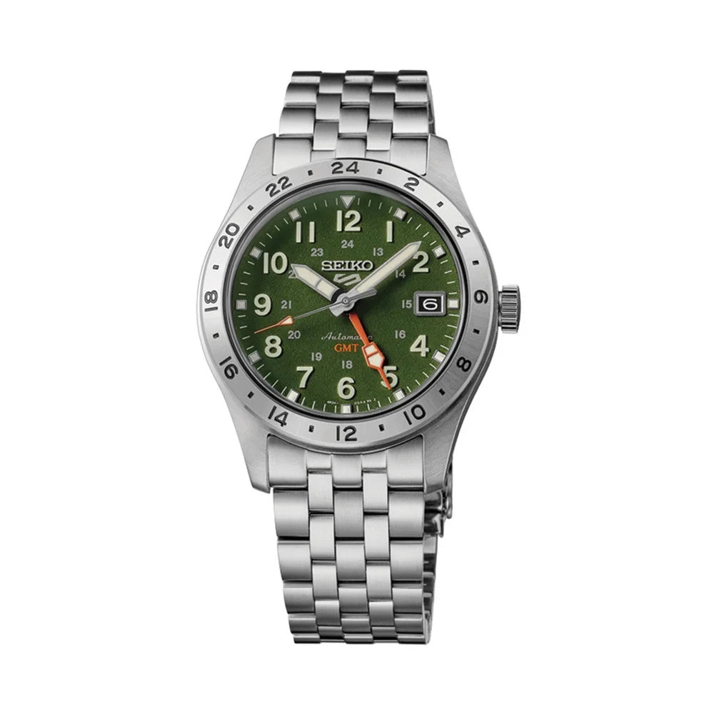 Seiko 5 Sports HBD001 Field Series Automatic Green Stainless Steel New In Box