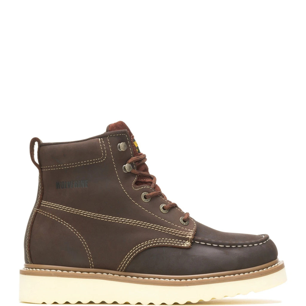 Wolverine Men Loader 6" Wedge Boot Work Shoes Leather Size 10 New In Box