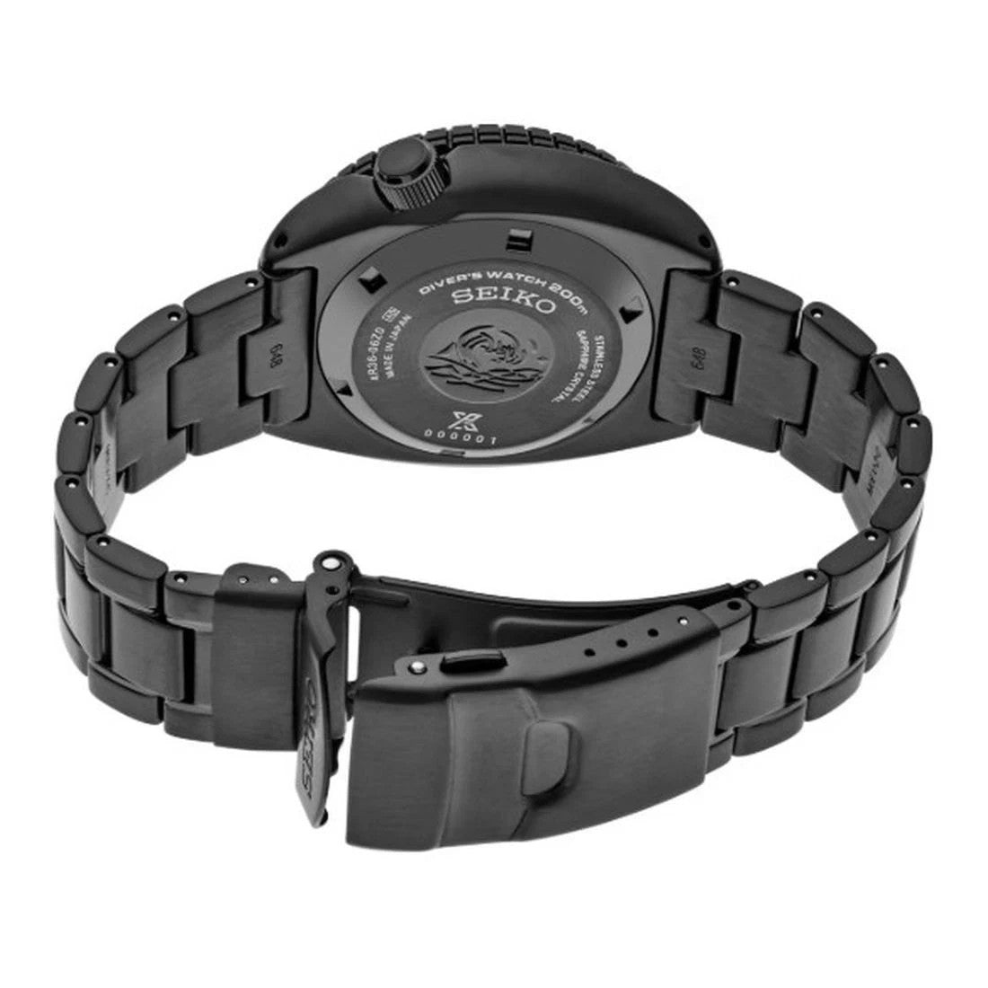 Seiko SRPK43 Prospex King Turtle Automatic Watch 200m Black Dial Box Tags Papers