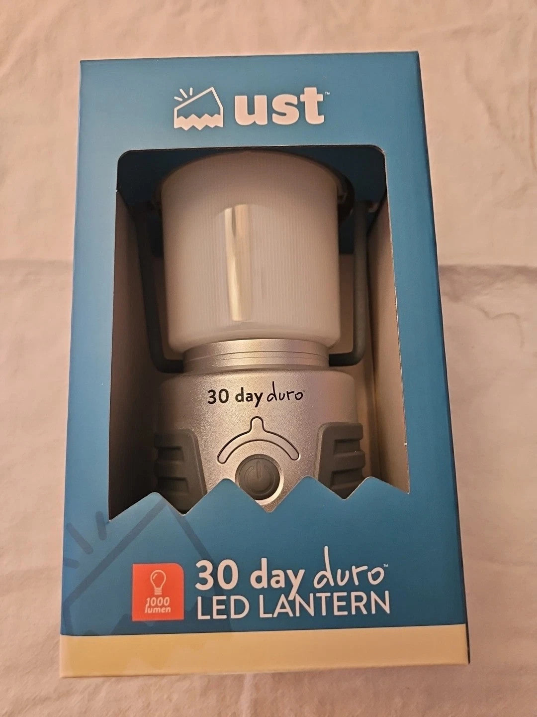 UST 30-Day Duro Grey 1000 Lumen LED Water-Resistant/Durable Camping Lantern