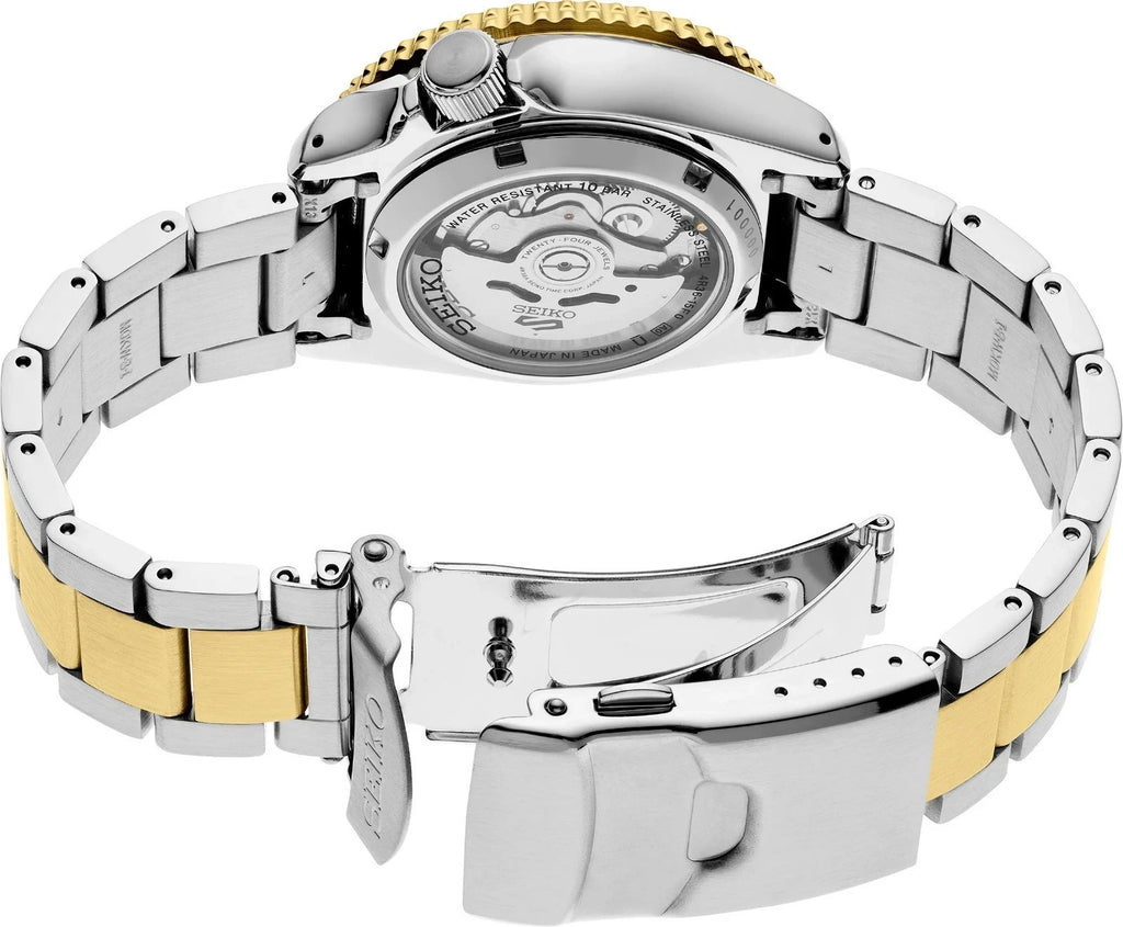 Seiko 5 Sports Two Tone Automatic Mens Watch SRPK22 Brand New In The Box