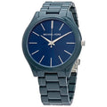 Michael Kors Slim Runway MK4416 42mm Blue Coated Stainless Steel Case and Strap