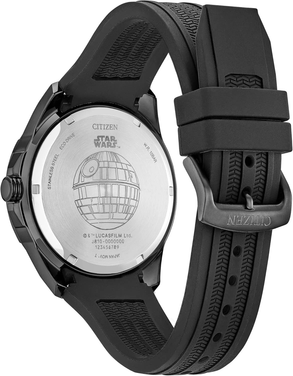Citizen AW1606-06W Men's Eco-Drive Darth Vader Watch with Stainless Steel Watch