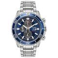Citizen Men 's Sea Chronograph Calendar Eco-Drive Silver Watch 46 MM CA0710-58L