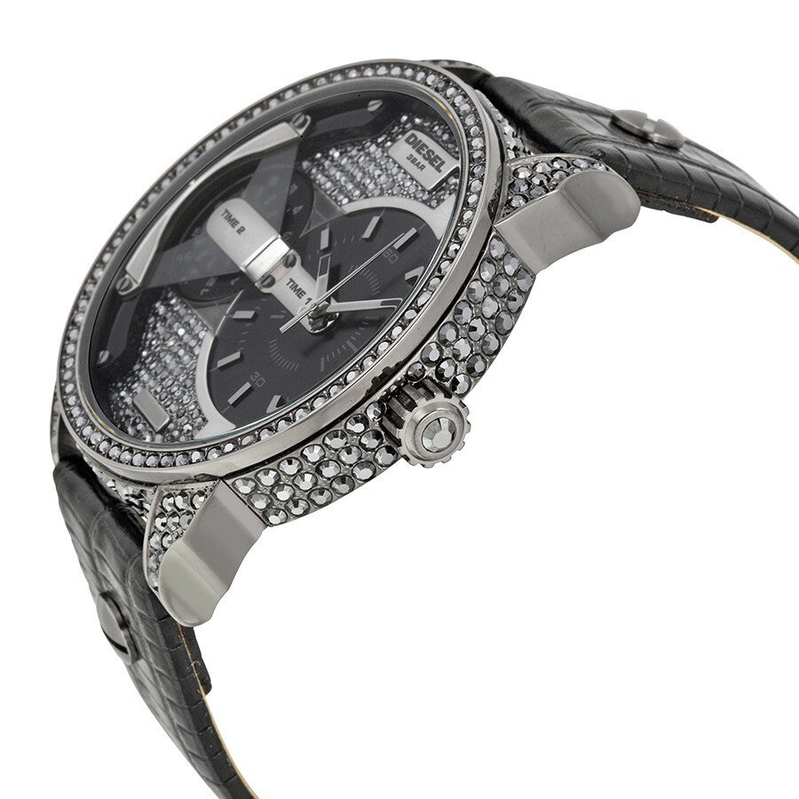 Diesel  DZ7328 Mini Daddy Black Ion-Plated Steel Fashion Analogue Watch New
