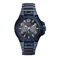 New Guess W0218G4 Multi Function Blue Dial Stainless Steel Men's Analog Watch