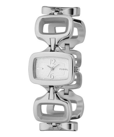 Fossil ES 2099 Women's All Stainless Steel 26mm Quartz Watch New