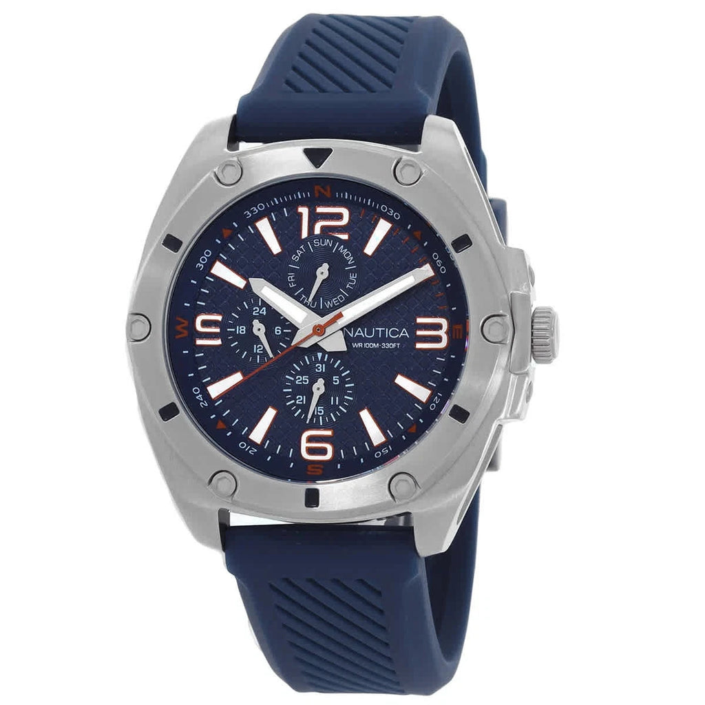 Nautica Tin Can Bay Multifunction Quartz Blue Dial Men's Watch NAPTCS224
