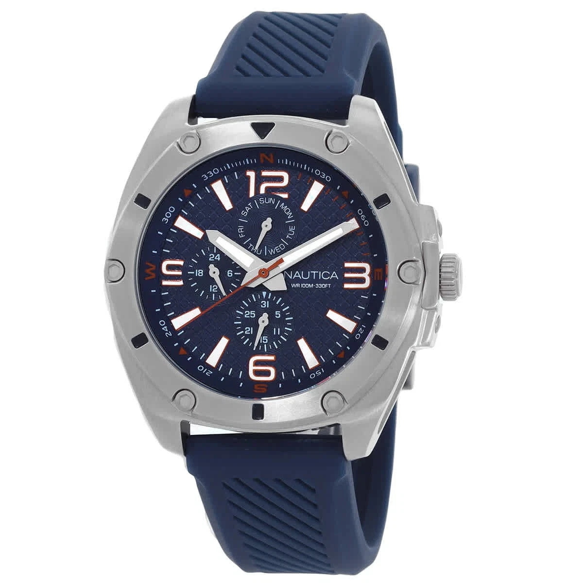 Nautica Tin Can Bay Multifunction Quartz Blue Dial Men's Watch NAPTCS224