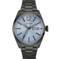 NEW GUESS GUNMETAL GRAY TONE STAINLESS STEEL,BRACELET WATCH U0657G1