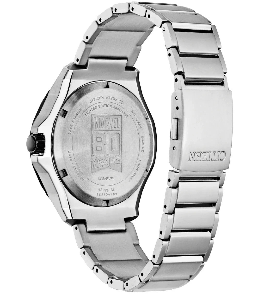 Citizen Marvel Super Titanium 80th Anniversary Edition Blue Watch AW1548-86W