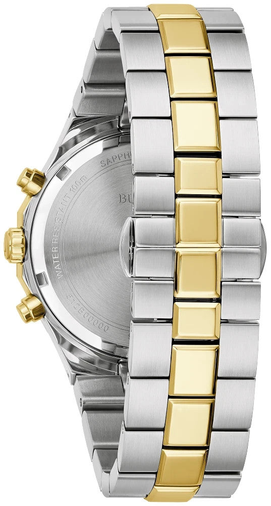 Bulova Prestige Chrono Dodecagon Two Tone Mens Watch 98B450 New In Box