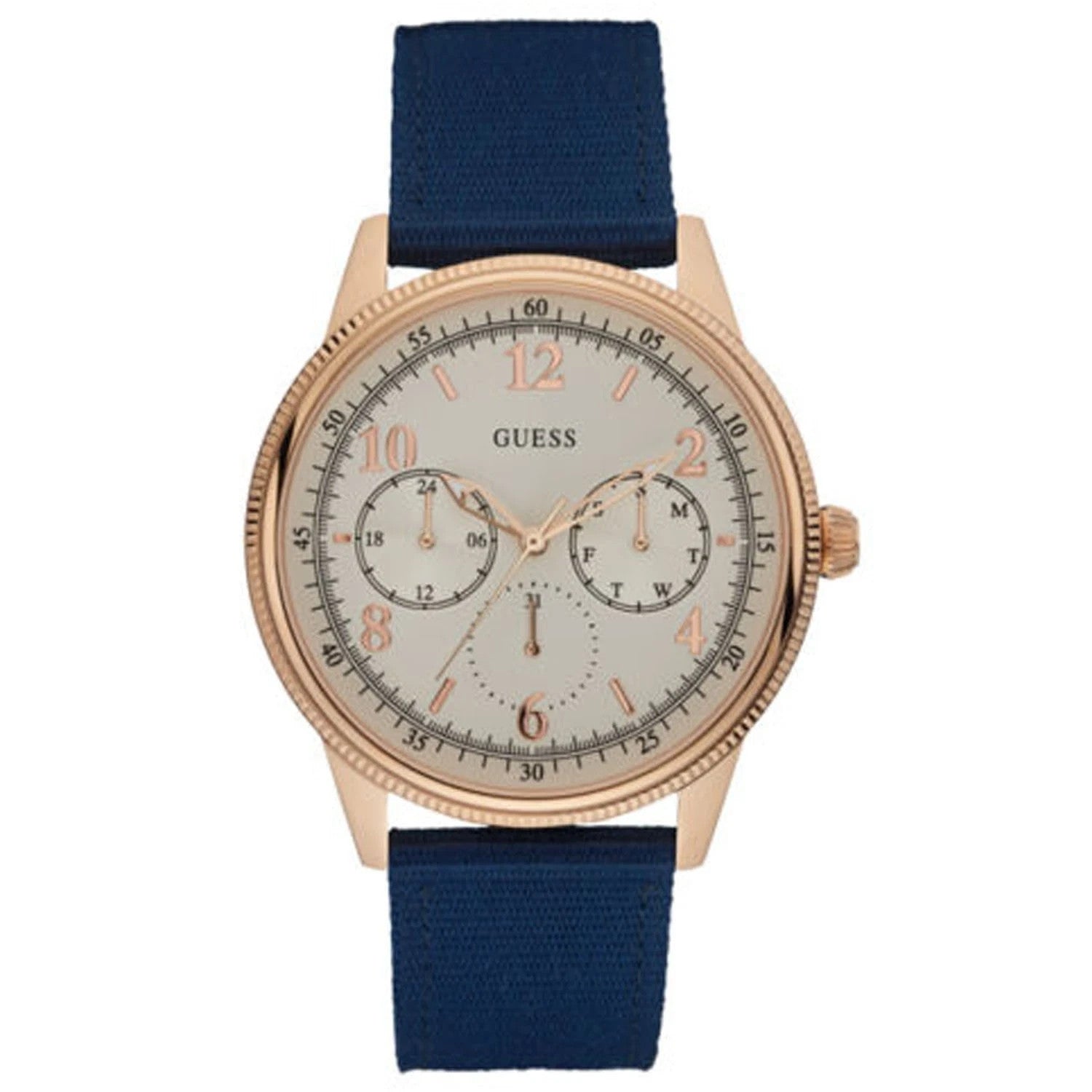 Guess Men's Aviator White Dial Watch - W0863G4 New In Box