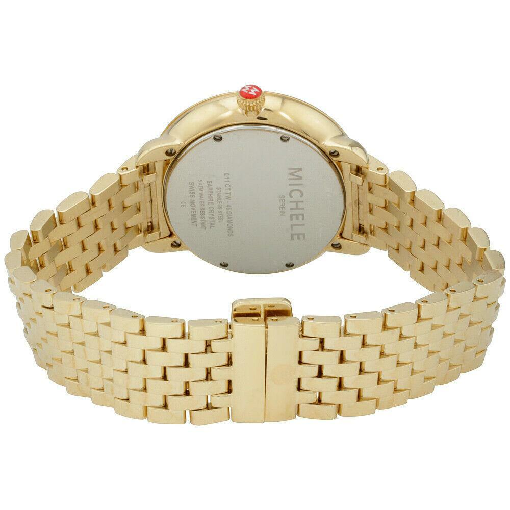 Michele Serein Mid Diamond Dial Gold Tone Ladies Watch MWW21B000017 - product image