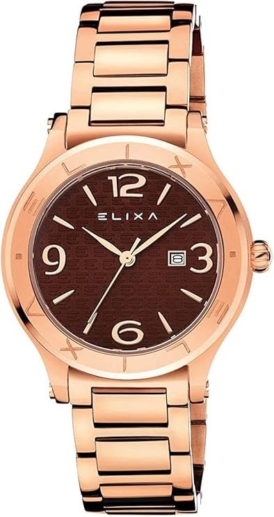 ELIXA Women's Watch E110-L442, Brown, Strap, Brown, 32 mm, Bracelet New