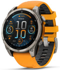 Garmin fenix 8 47 mm AMOLED Sapphire Titanium Smartwatch Spark Orange Open Box