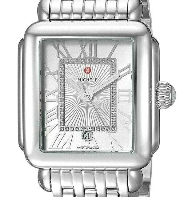 Michele Deco Madison Diamond Dial With Roman Numerals Lady's Watch MWW06T000141