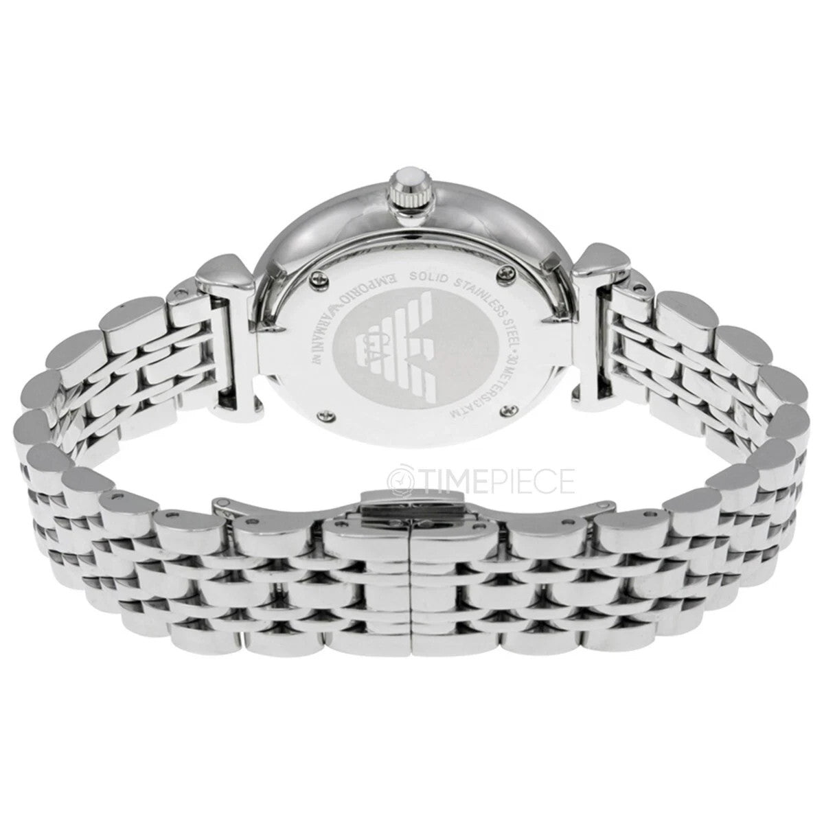 Emporio Armani AR1925 Silver White Dial Stainless Steel Bracelet Women's Watch